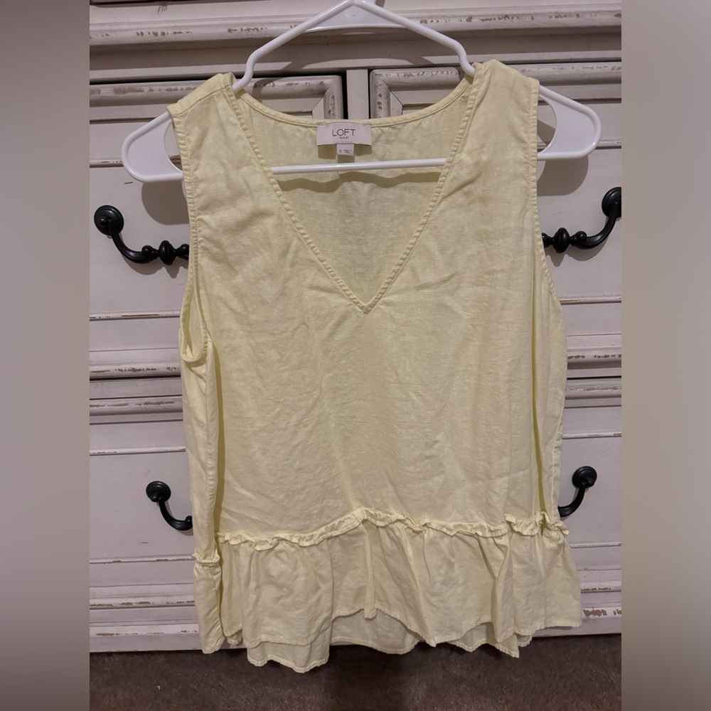 Yellow loft blouse